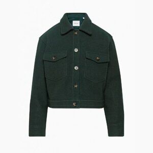 Wilfred Free Dark Green Autumn Shirt Jacket Size XS 51924